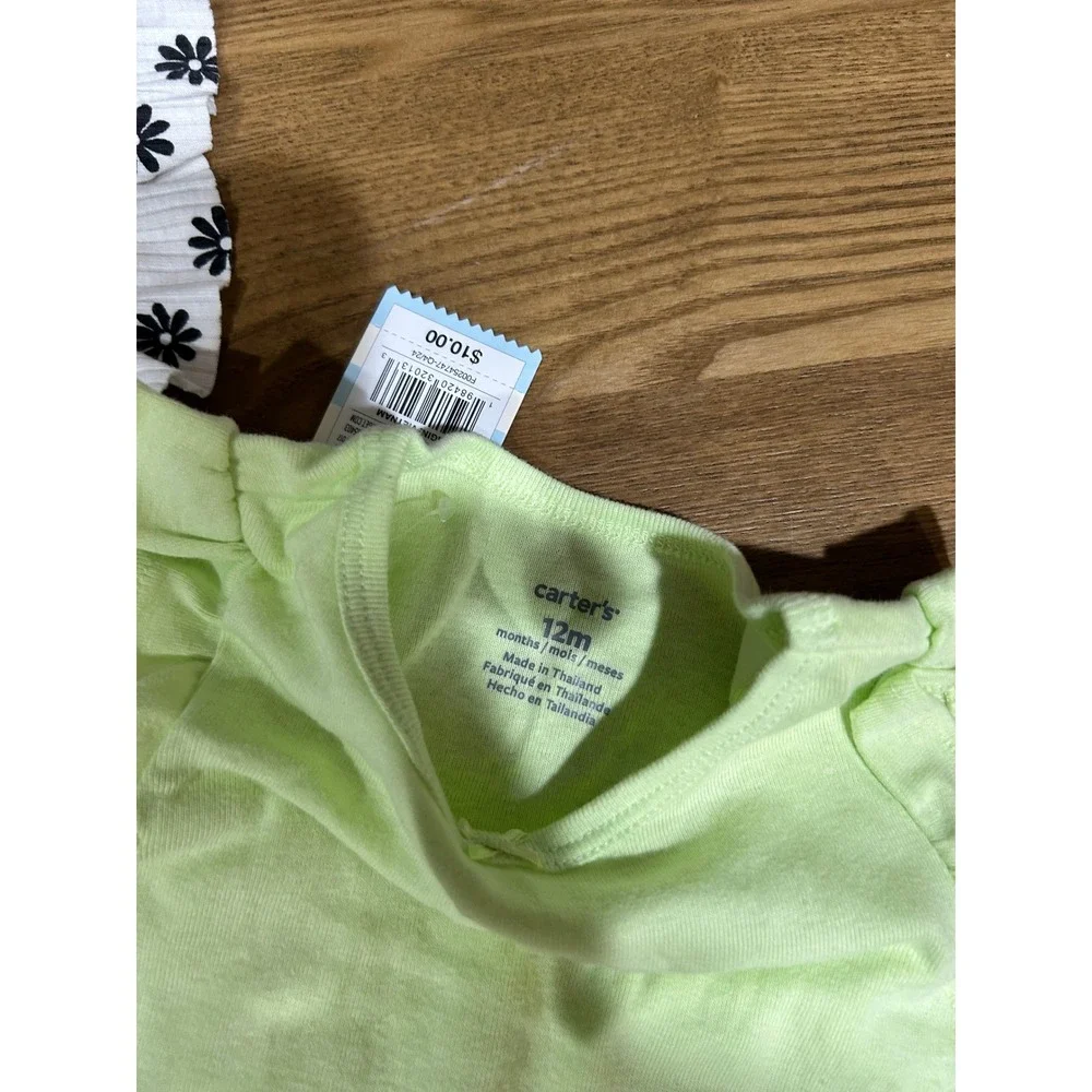 Baby Girl Clothes Set 12M Bodysuits Tank Tops Bloomers New‎ with Tags Carter's - Picture 2 of 4